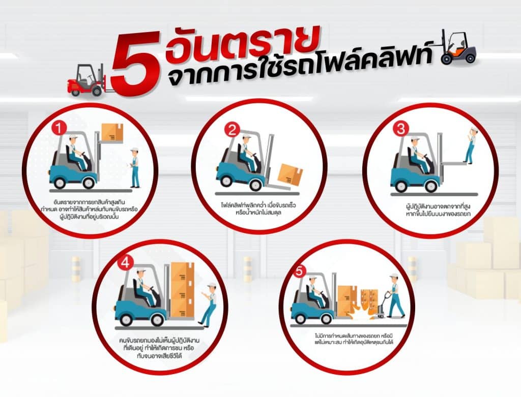 5อันตราย จากการใช้รถโฟล์คลิฟท์